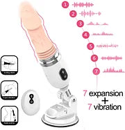 DIBE Large Didlo Suction Cup Vibrating Toy with Remote Control