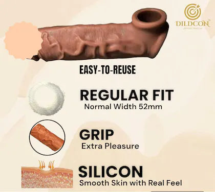 6 Inch BT Condom with Reusable Man Condoms