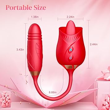 Scarlet Whispers Premium Roses Shape Adult Toy Massager