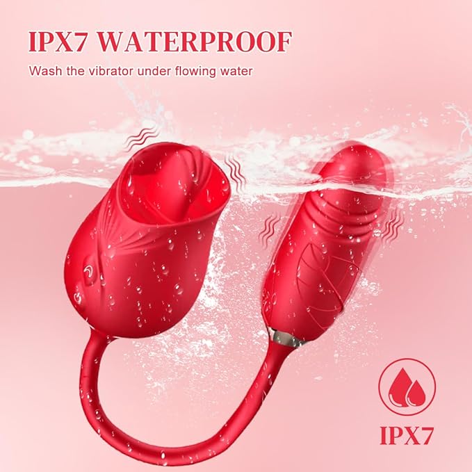 Scarlet Whispers Premium Roses Shape Adult Toy Massager
