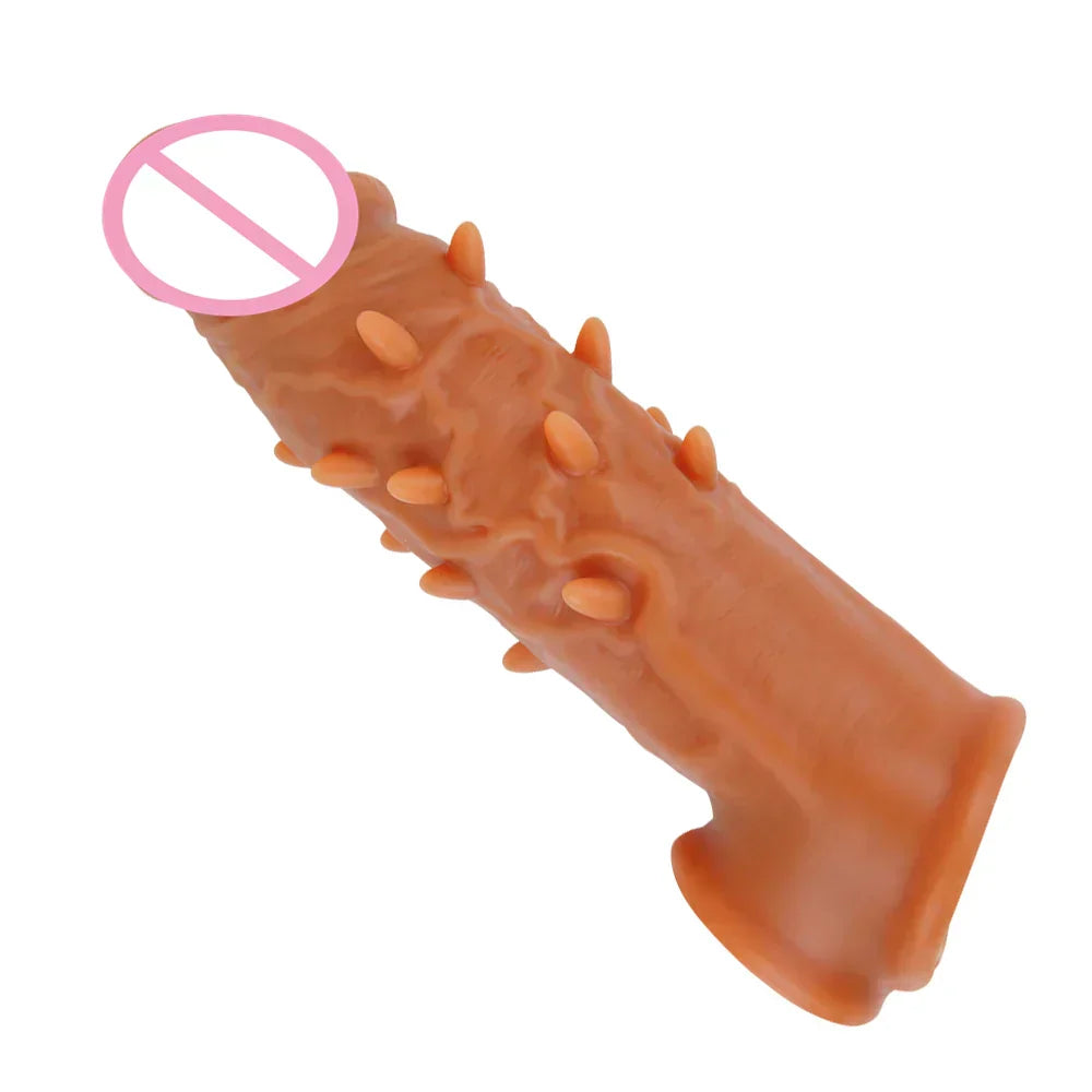 6 Inch BT Doteed Condom with Realistic Texture Sensual Experiences