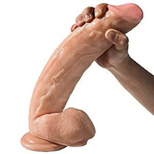 Penis Dildo 10" Inch Flexible (Pure silicone)