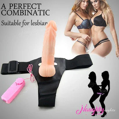 8 INCH BELT SILICON CONDOM WITH VIBRATER MULTIPLE MODE