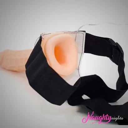 8 INCH BELT SILICON CONDOM WITH VIBRATER MULTIPLE MODE