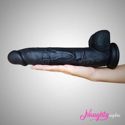 8INCH Black DILDO MULTIPLE VIBRATING MODE