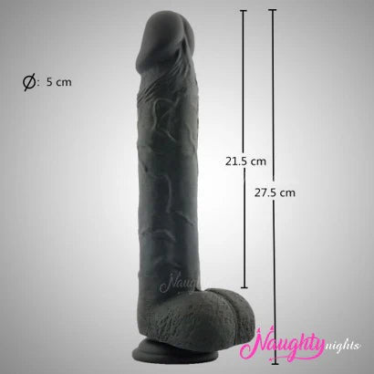 8INCH Black DILDO MULTIPLE VIBRATING MODE